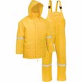 West Chester Protective Gear Protective Gear Medium 3-Piece Yellow Polyester Rain Suit 44338/M